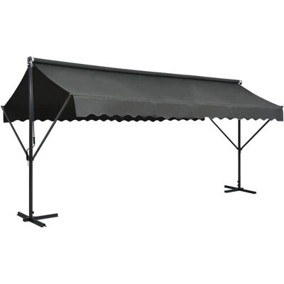 vidaXL Freistehender Sonnenschutz 500x300 cm Anthrazit - Sonnenschutz vidaXL Freistehender Sonnenschutz 500x300 cm Anthrazit - Sonnenschutz