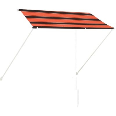 vidaXL ausziehbare Markise 250x150 cm Orange Braun - Markise vidaXL ausziehbare Markise 250x150 cm Orange Braun - Markise
