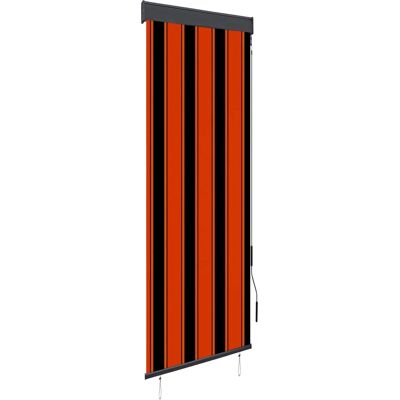vidaXL Ulkokäytön rullaverho - Oranssi ja Ruskea - 60x250 cm - Rullaverho vidaXL Ulkokäytön rullaverho - Oranssi ja Ruskea - 60x250 cm - Rullaverho