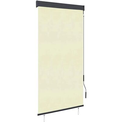 vidaXL Buitencamerarol 80x250 cm Crème - Rolgordijn vidaXL Buitencamerarol 80x250 cm Crème - Rolgordijn