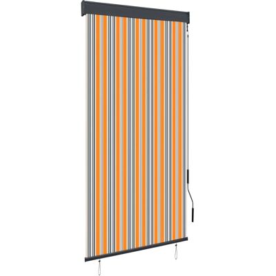 vidaXL Modell 100 x 250 cm gelb blau Rollosichtschutz - Außenprodukt vidaXL Modell 100 x 250 cm gelb blau Rollosichtschutz - Außenprodukt