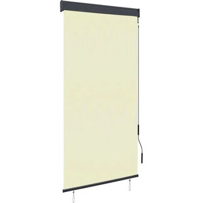 vidaXL Buitenrolgordijn - 100x250 cm - Crème Witte - Rolgordijn vidaXL Buitenrolgordijn - 100x250 cm - Crème Witte - Rolgordijn