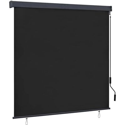 vidaXL Estor enrollable de exterior - 160x250 cm - Antracita - Producto exterior vidaXL Estor enrollable de exterior - 160x250 cm - Antracita - Producto exterior