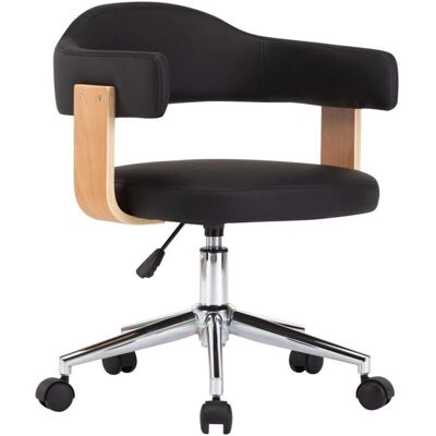 vidaXL Schwarzer Drehbarer Esszimmerstuhl - Modern, Höhenverstellbar, Ergonomisch vidaXL Schwarzer Drehbarer Esszimmerstuhl - Modern, Höhenverstellbar, Ergonomisch