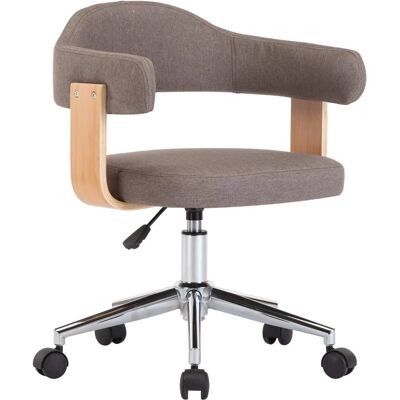vidaXL Taupe Drehbarer Esszimmerstuhl - Küche & Essbereich vidaXL Taupe Drehbarer Esszimmerstuhl - Küche & Essbereich