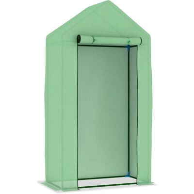 Invernadero vidaXL con estructura de acero 0,5 m² - Verde - 1x0.5x1.9m - Invernadero Invernadero vidaXL con estructura de acero 0,5 m² - Verde - 1x0.5x1.9m - Invernadero