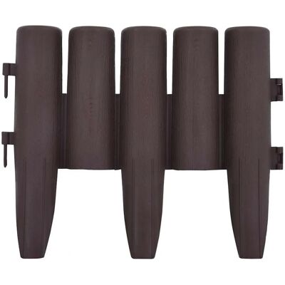 vidaXL Rasenrandung - Braun - 36 Stück, 10 m - Gartenbegrenzung vidaXL Rasenrandung - Braun - 36 Stück, 10 m - Gartenbegrenzung