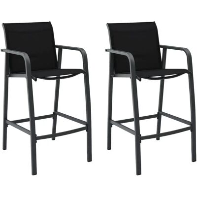 vidaXL Gartenstuhl-Set - Schwarz - Outdoor chair vidaXL Gartenstuhl-Set - Schwarz - Outdoor chair