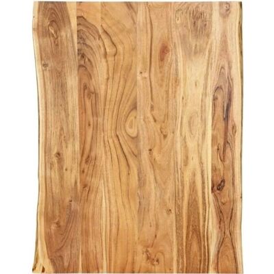 vidaXL Tavolo da pranzo in legno di acacia - 80x(50-60)cm Bordi vivi vidaXL Tavolo da pranzo in legno di acacia - 80x(50-60)cm Bordi vivi