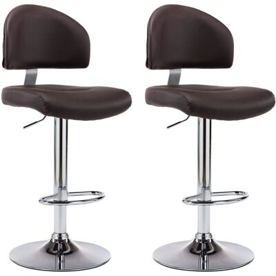 VidaXL 249662 Höhenverstellbarer Barhocker - Ergonomisch, Drehbar, 2 Stück VidaXL 249662 Höhenverstellbarer Barhocker - Ergonomisch, Drehbar, 2 Stück