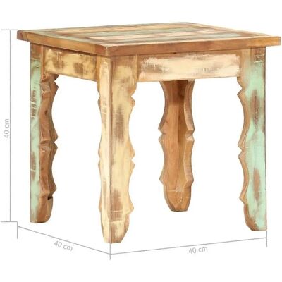 vidaXL Table basse en bois recyclé 40x40cm - Table basse vidaXL Table basse en bois recyclé 40x40cm - Table basse
