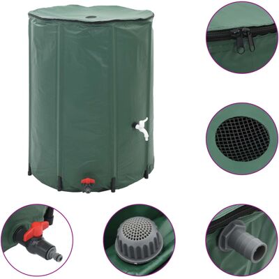 vidaXL Model 954013 - Collapsible Rainwater Tank with Spigot 1350 L vidaXL Model 954013 - Collapsible Rainwater Tank with Spigot 1350 L