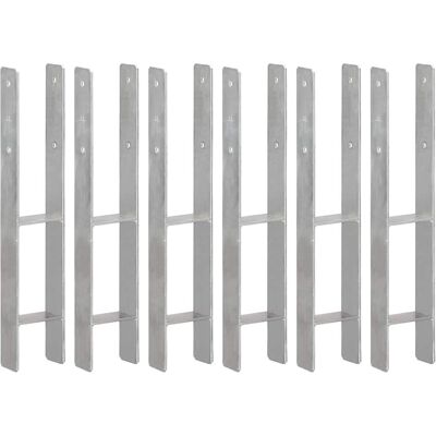 vidaXL Galvaniserede stålhegnankre 6 stk - Hegnankre vidaXL Galvaniserede stålhegnankre 6 stk - Hegnankre