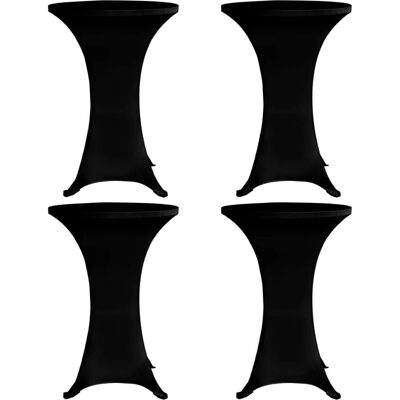 vidaXL 60cm Schwarzes Stretch-Tischset - Wiederverwendbar & Elastisch vidaXL 60cm Schwarzes Stretch-Tischset - Wiederverwendbar & Elastisch