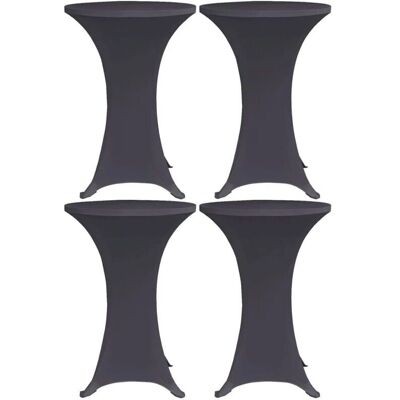 vidaXL Stretch-Tischhussen 4 pcs. 70 cm Anthrazit vidaXL Stretch-Tischhussen 4 pcs. 70 cm Anthrazit