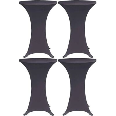 vidaXL Stretchtafelhoes 4 stuks 80 cm antraciet vidaXL Stretchtafelhoes 4 stuks 80 cm antraciet