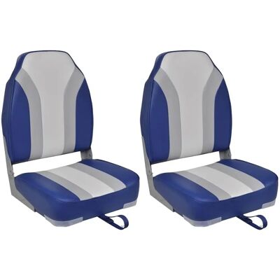 vidaXL Asientos plegables para barco - Con respaldo alto vidaXL Asientos plegables para barco - Con respaldo alto