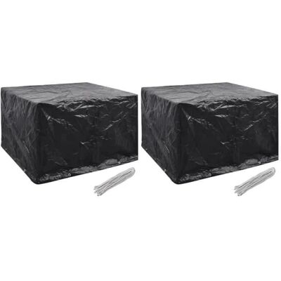 vidaXL Gartenmöbelabdeckungen - 135x135x90 cm - Schwarz vidaXL Gartenmöbelabdeckungen - 135x135x90 cm - Schwarz