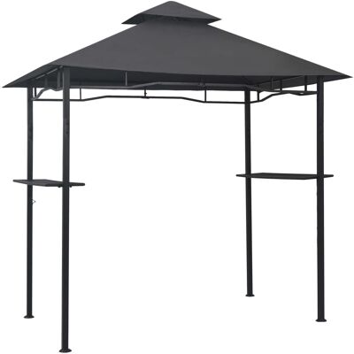 vidaXL BBQ Gazebo 240x150x255cm Acier Anthracite - Abri pour Barbecue - Publicité vidaXL BBQ Gazebo 240x150x255cm Acier Anthracite - Abri pour Barbecue - Publicité