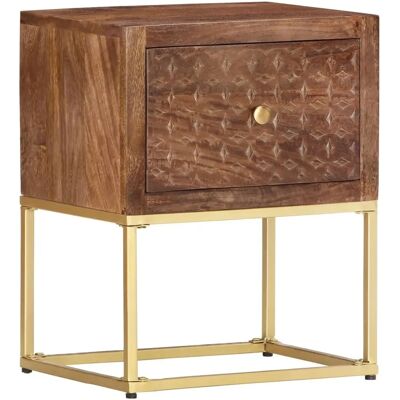 vidaXL Nachttisch aus massivem Mango-Holz - Nachttisch vidaXL Nachttisch aus massivem Mango-Holz - Nachttisch