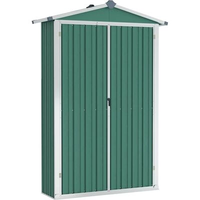vidaXL Gartenschrank Grün Galvanisiert Stahl Außenbereich Werkzeuglagerung vidaXL Gartenschrank Grün Galvanisiert Stahl Außenbereich Werkzeuglagerung