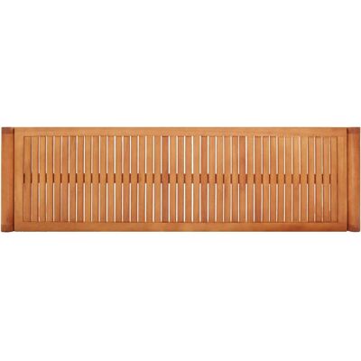 vidaXL - 3-Sitzer Bank 150 cm - Eukalyptusholz - Gartenbank vidaXL - 3-Sitzer Bank 150 cm - Eukalyptusholz - Gartenbank