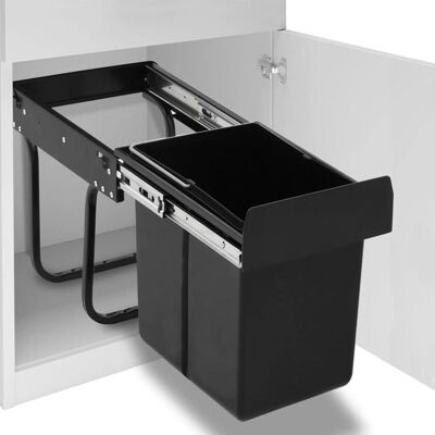 vidaXL Uittrekbare keuken kast vuilnisbak - 20 L vidaXL Uittrekbare keuken kast vuilnisbak - 20 L