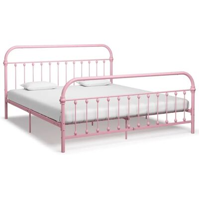 vidaXL 284515 roze metalen bedframe - Bedframe vidaXL 284515 roze metalen bedframe - Bedframe