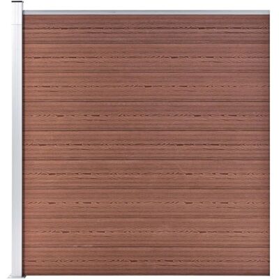 vidaXL Gartenzäunepanel WPC 175x186 cm Braun - Gartenzaun vidaXL Gartenzäunepanel WPC 175x186 cm Braun - Gartenzaun