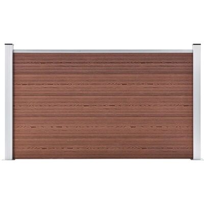 vidaXL Valla de jardín WPC 180x105cm Marrón - Valla de jardín vidaXL Valla de jardín WPC 180x105cm Marrón - Valla de jardín