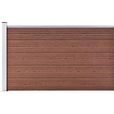 vidaXL Gartenzaun WPC Braun Patio Holzpaneel Wandbarriere Randset - Gartenzaun vidaXL Gartenzaun WPC Braun Patio Holzpaneel Wandbarriere Randset - Gartenzaun