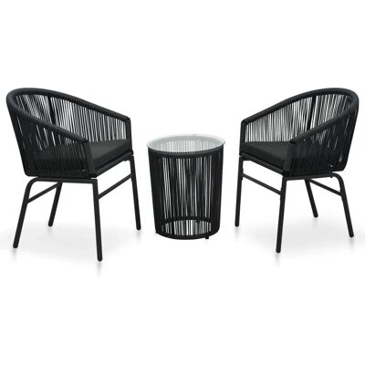 vidaXL Gartenmöbel-Set - Modernes PVC Rattan 3-teilig vidaXL Gartenmöbel-Set - Modernes PVC Rattan 3-teilig