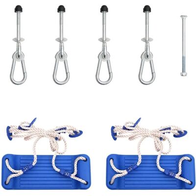 Sièges de balançoire doubles vidaXL avec cordes - Jardin extérieur - Publicité Sièges de balançoire doubles vidaXL avec cordes - Jardin extérieur - Publicité