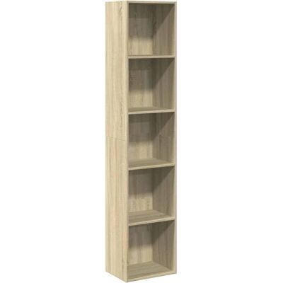 vidaXL Boekenkast met 2 Niveaus Sonoma Eik - Hoge Plank vidaXL Boekenkast met 2 Niveaus Sonoma Eik - Hoge Plank