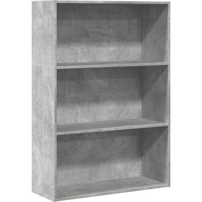 vidaXL 2-stöckiges Bücherregal Betongrau - Bücherregal vidaXL 2-stöckiges Bücherregal Betongrau - Bücherregal