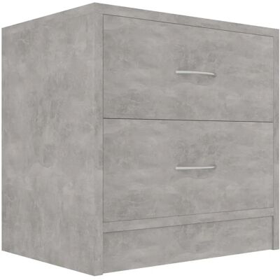vidaXL Table de nuit 801043 - Table de nuit, Gris béton - Meubles - Publicité vidaXL Table de nuit 801043 - Table de nuit, Gris béton - Meubles - Publicité