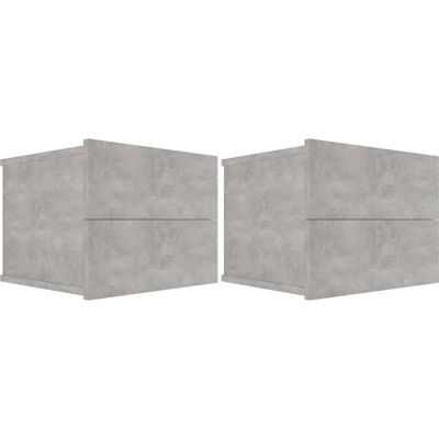 vidaXL 801062 Table de nuit - Solide table de nuit gris béton - Publicité vidaXL 801062 Table de nuit - Solide table de nuit gris béton - Publicité
