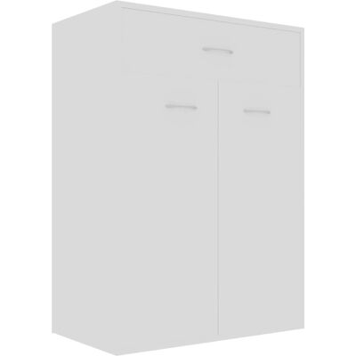 Armoire à chaussures blanche vidaXL 60x35x84 cm Bois - Publicité Armoire à chaussures blanche vidaXL 60x35x84 cm Bois - Publicité