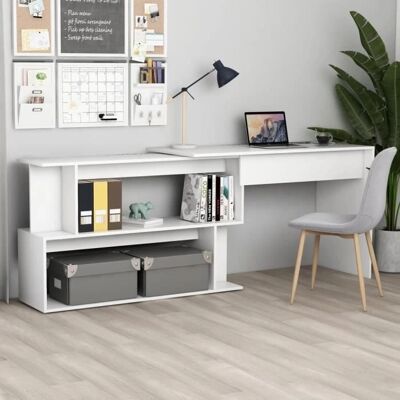 vidaXL Eckschreibtisch Weiß 200x50x76 cm - Eckschreibtisch vidaXL Eckschreibtisch Weiß 200x50x76 cm - Eckschreibtisch