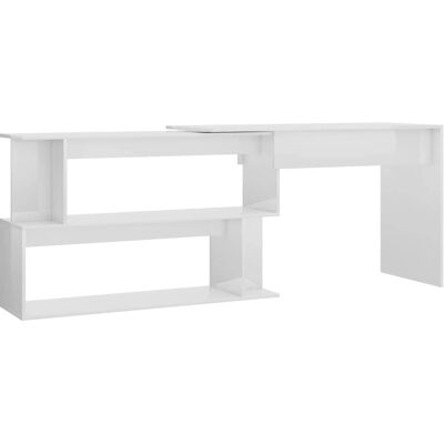 vidaXL Eckschreibtisch Weiß - Modern 200x50x76cm vidaXL Eckschreibtisch Weiß - Modern 200x50x76cm