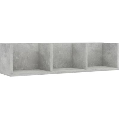 Étagère murale gris béton vidaXL 75x18x18 cm pour CDs - Organisateur de rangement - Publicité Étagère murale gris béton vidaXL 75x18x18 cm pour CDs - Organisateur de rangement - Publicité