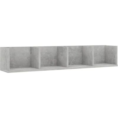 vidaXL Concrete Grey CD Wall Shelf - Storage for CDs & DVDs vidaXL Concrete Grey CD Wall Shelf - Storage for CDs & DVDs