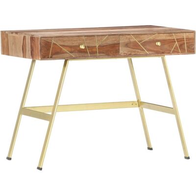 vidaXL Moderner Massivholztisch mit Schubladen - Tisch vidaXL Moderner Massivholztisch mit Schubladen - Tisch