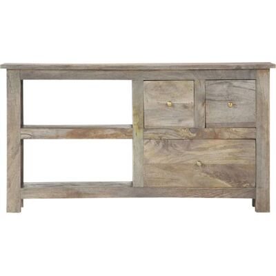 vidaXL Mango Wood TV Stand - Retro Style - 100x30x55 cm vidaXL Mango Wood TV Stand - Retro Style - 100x30x55 cm