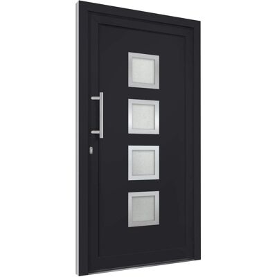 vidaXL Voordeur Antraciet 88x200 cm - Front Door vidaXL Voordeur Antraciet 88x200 cm - Front Door