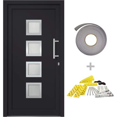vidaXL Eingangstür Anthrazit 108x208 cm - Haustür vidaXL Eingangstür Anthrazit 108x208 cm - Haustür
