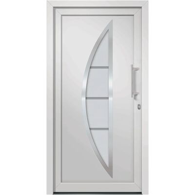 vidaXL Voordeur Wit 98x208 cm - Voordeur vidaXL Voordeur Wit 98x208 cm - Voordeur