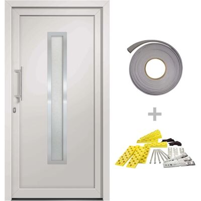 vidaXL Eingangstür Weiß 98x200 cm - Front Door vidaXL Eingangstür Weiß 98x200 cm - Front Door