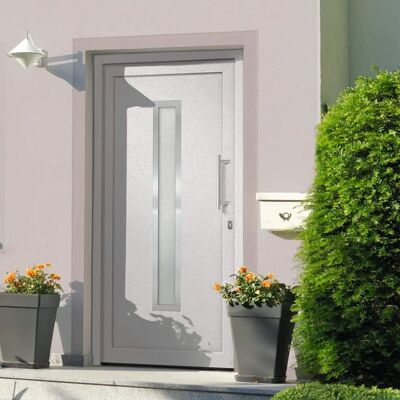 vidaXL Witte Toegangsdeur 108x208 cm - Voordeur vidaXL Witte Toegangsdeur 108x208 cm - Voordeur