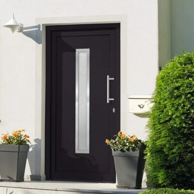 vidaXL Voordeur Anthracite - 98x200 cm - Front Door vidaXL Voordeur Anthracite - 98x200 cm - Front Door
